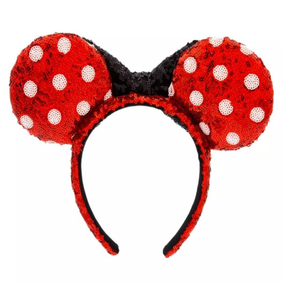 Minnie Mouse Ear Headband for Adults • Polka Dot and sequins main image 7
